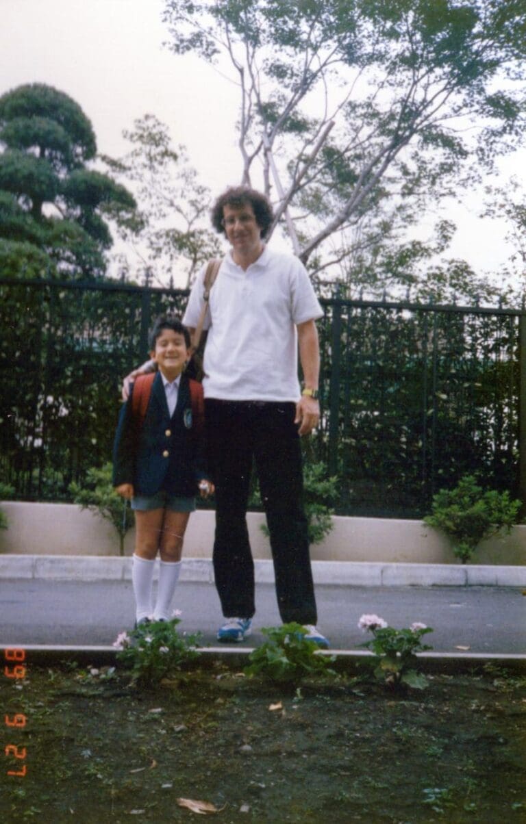 Yo and his father, Prof. Richard J. Basso.